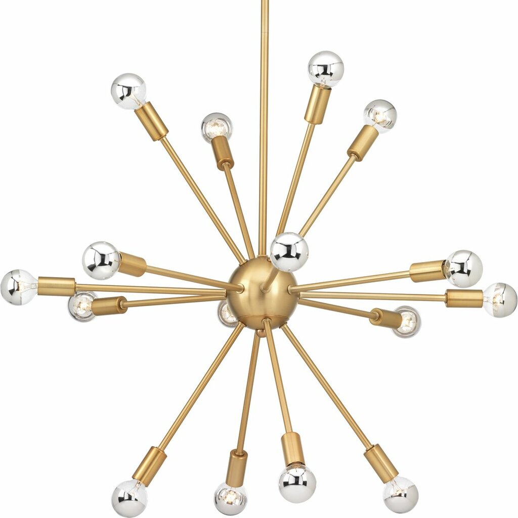 Progress Lighting P400041-109 Chandelier Fixture Featuring a Brushed