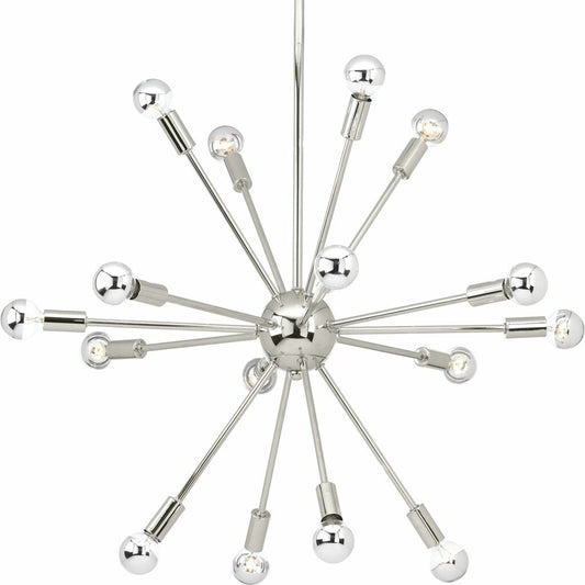 Progress Lighting P400041-104 Chandelier Fixture Featuring a Polished