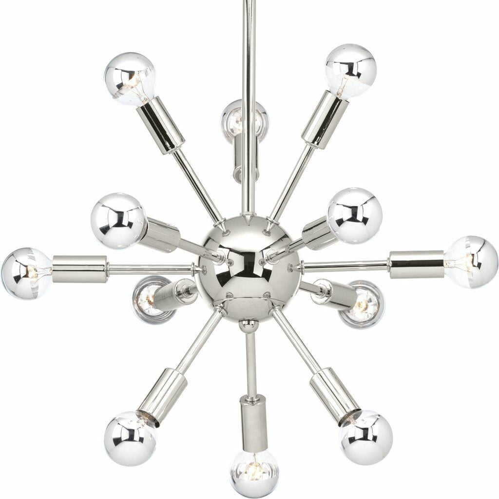 Progress Lighting P400040-104 Chandelier Fixture Featuring a Polished