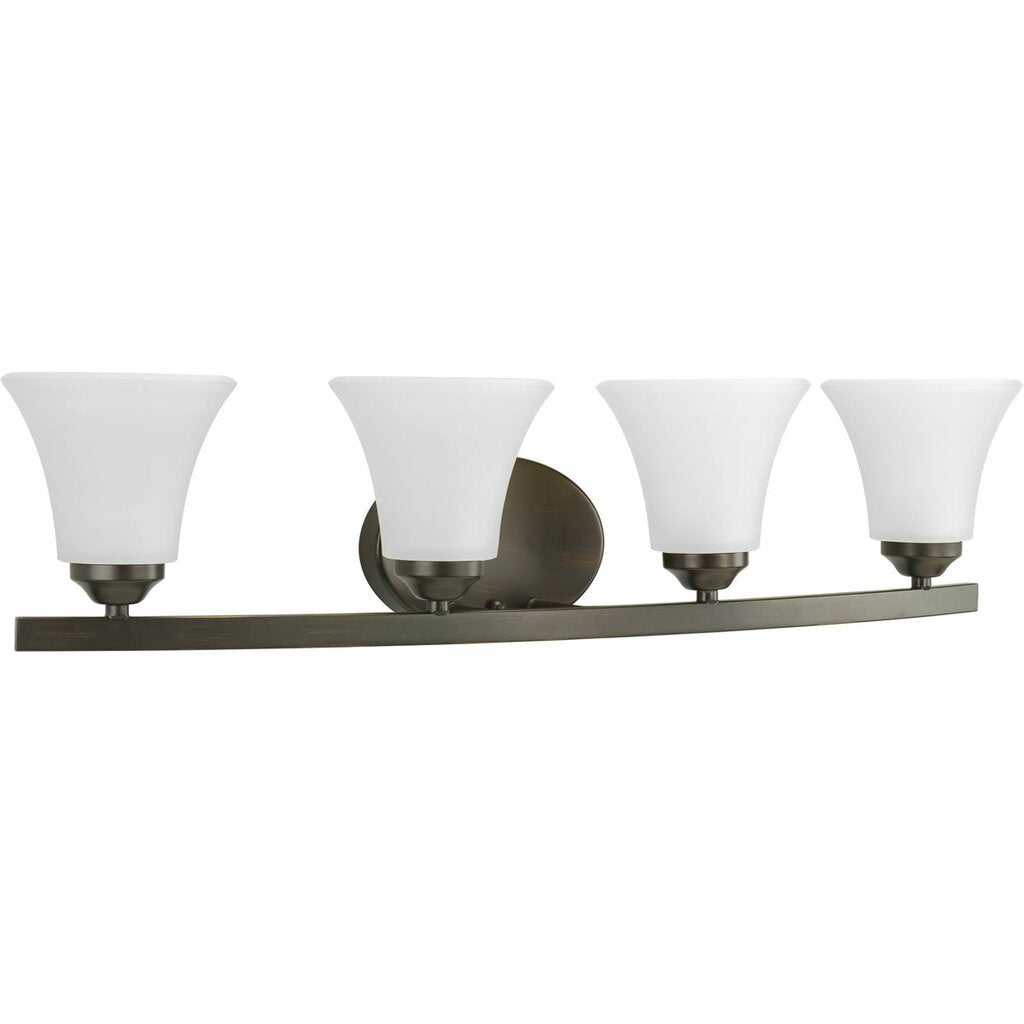 Progress Lighting P2011-20W Bath Fixture Adorn features a sweeping