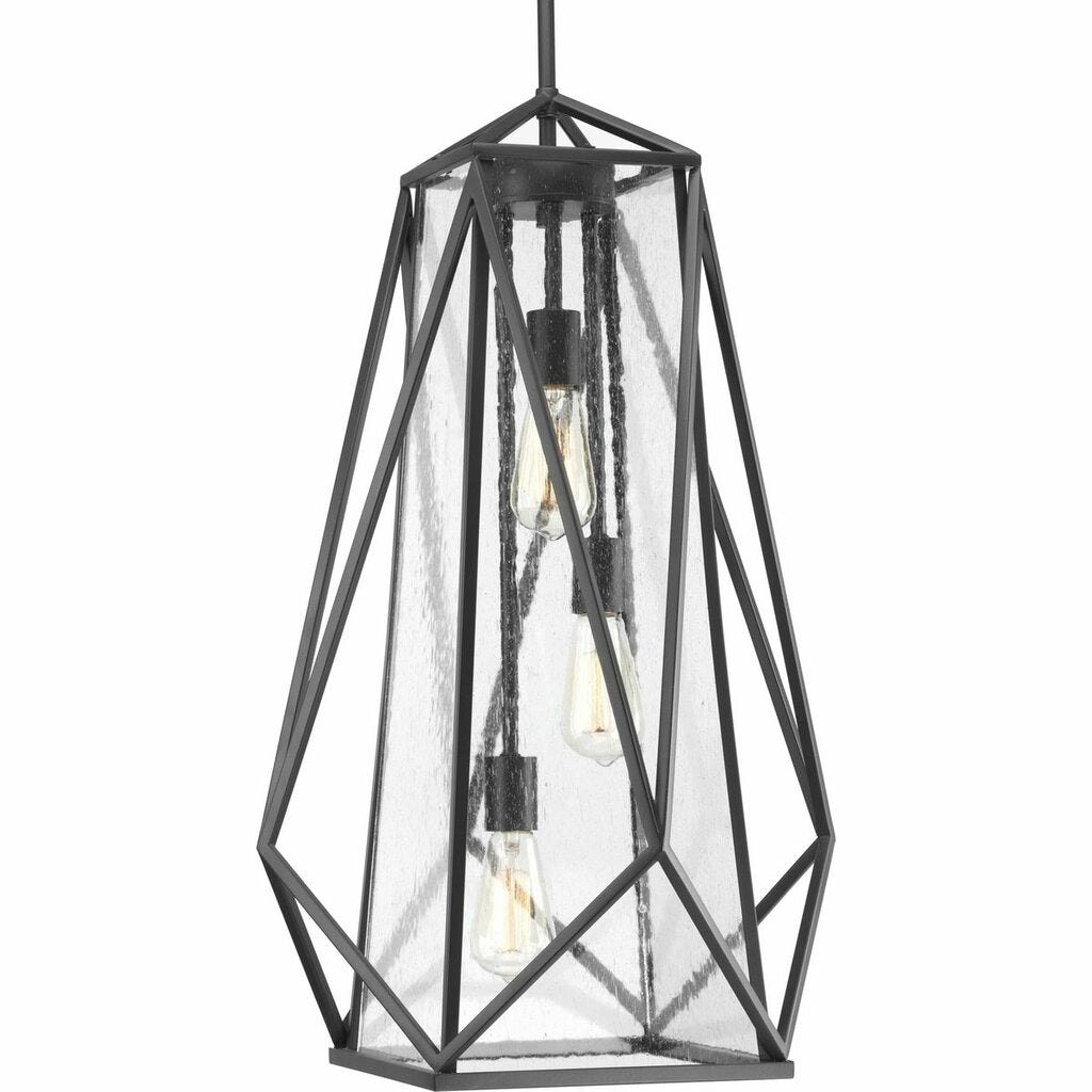 Progress Lighting P3601-143 Pendant Fixture With clear seeded glass in