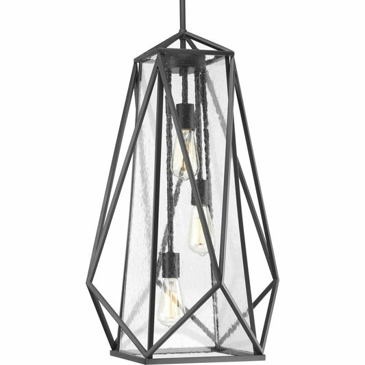 Progress Lighting P3601-143 Pendant Fixture With clear seeded glass in