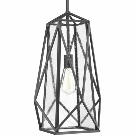 Progress Lighting P3598-143 Pendant Fixture With clear seeded glass in