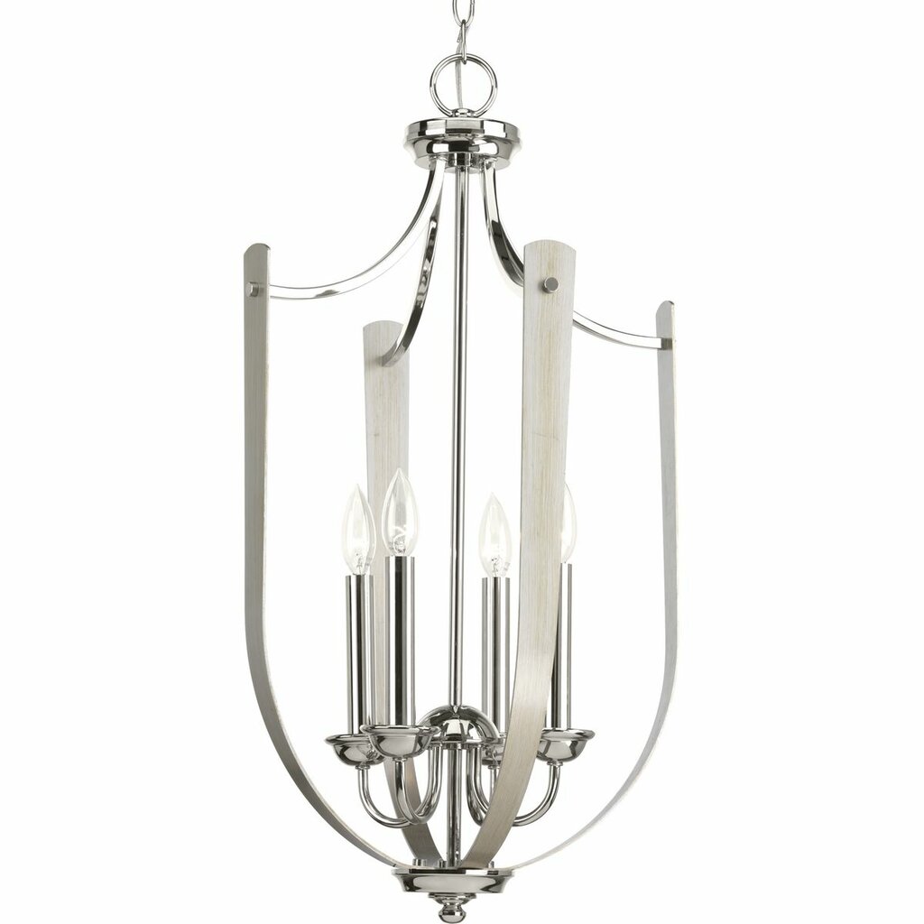 Progress Lighting P400014-104 Pendant Fixture Mixed finishes of