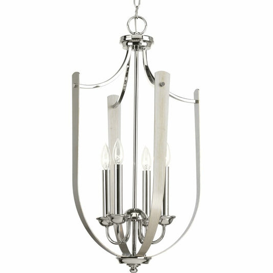 Progress Lighting P400014-104 Pendant Fixture Mixed finishes of