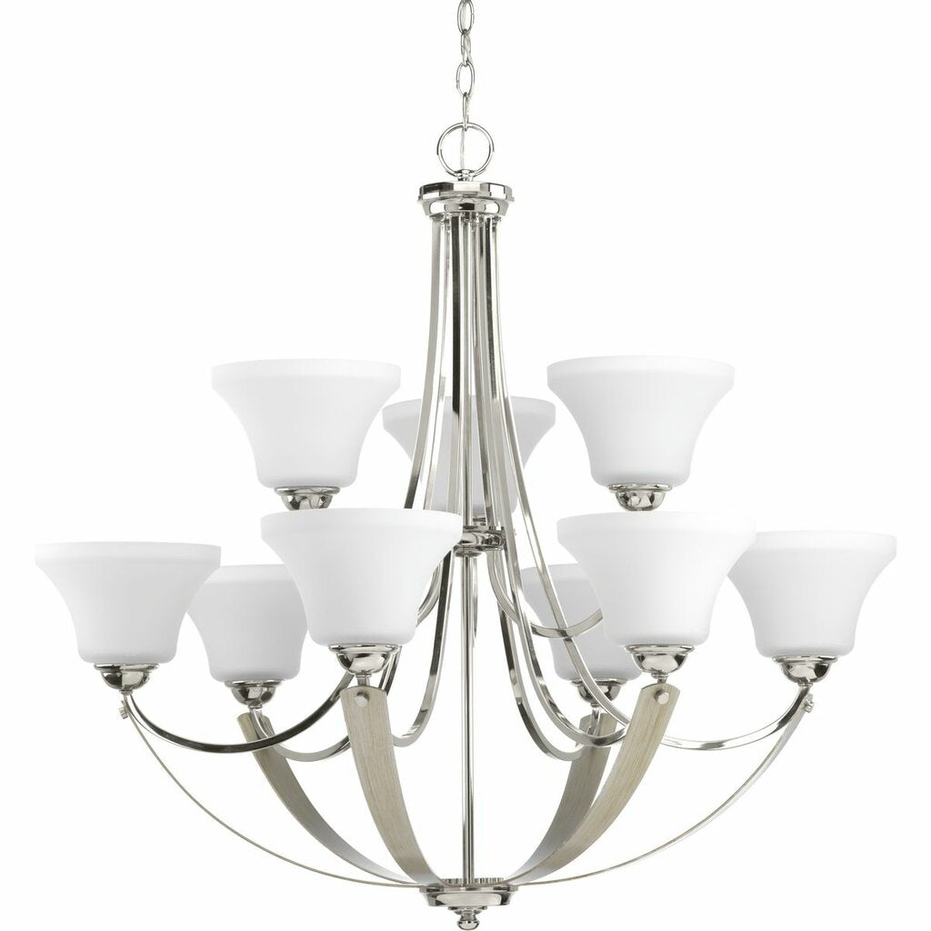 Progress Lighting P400013-104 Chandelier Fixture Mixed finishes of
