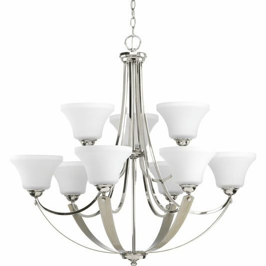 Progress Lighting P400013-104 Chandelier Fixture Mixed finishes of