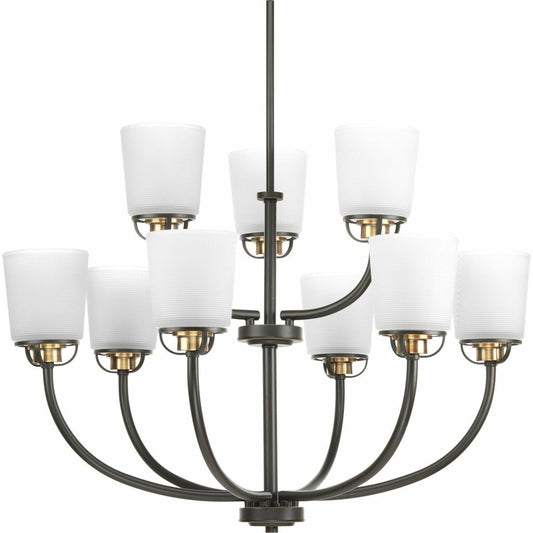 Progress Lighting P400010-020 Chandelier Fixture A modern form with