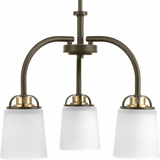 Progress Lighting P400008-020 Chandelier Fixture A modern form with