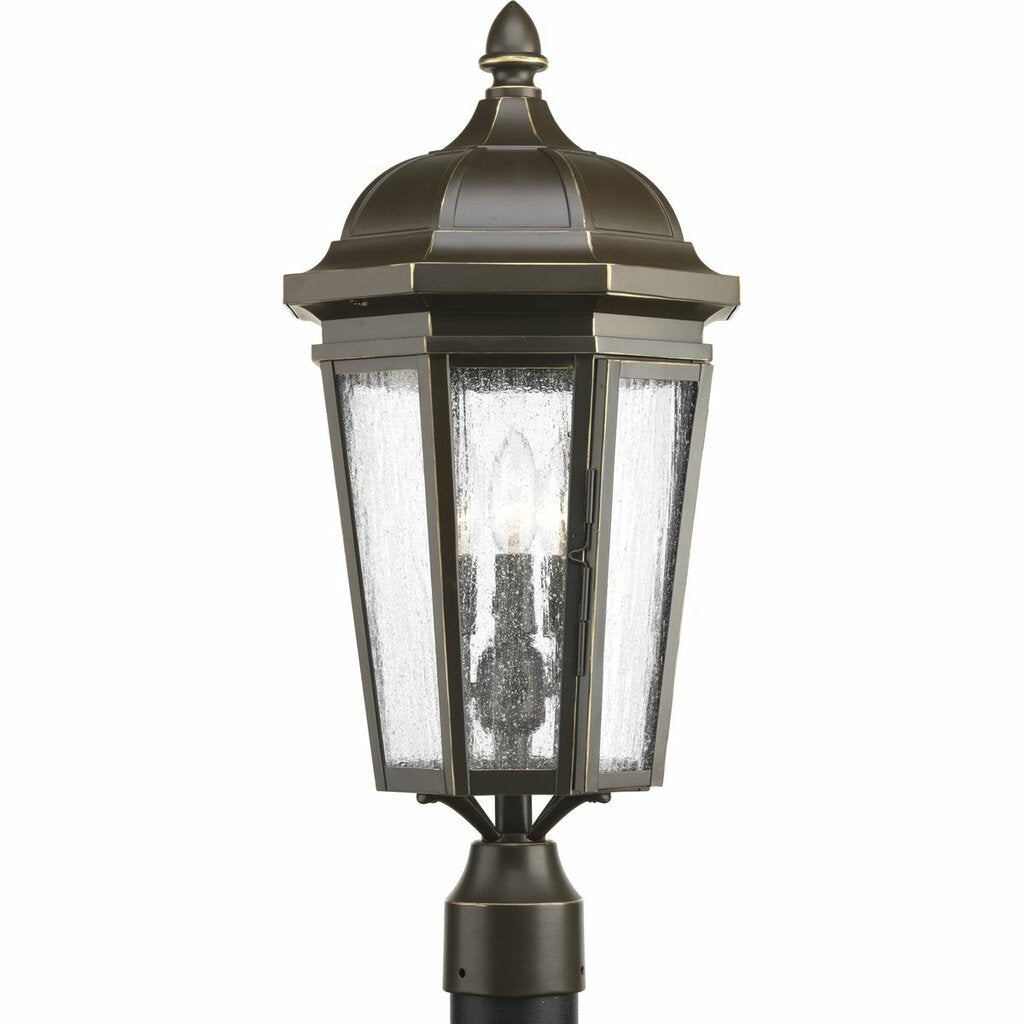 Progress Lighting P540002-020 Fixture The three-light post lantern in