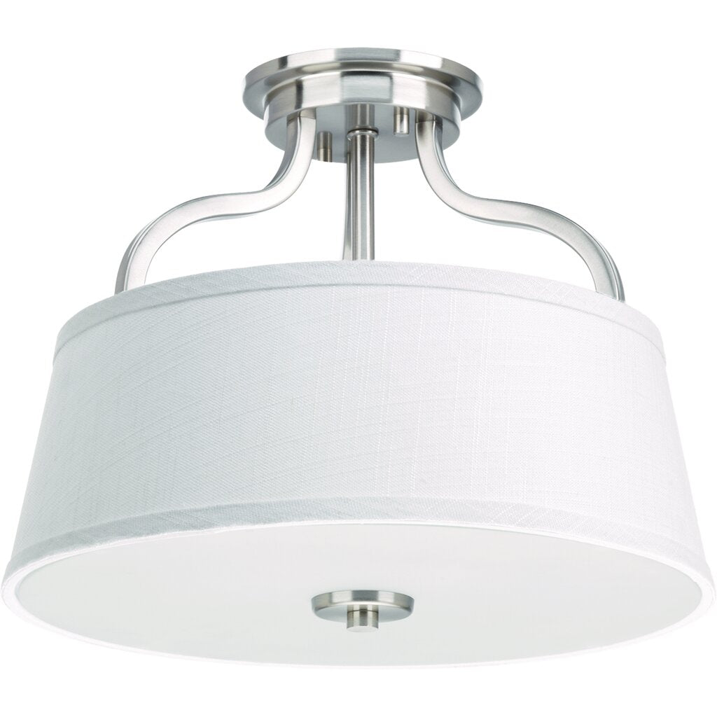 Progress Lighting P3720-09 Fixture The two-light semi-flush