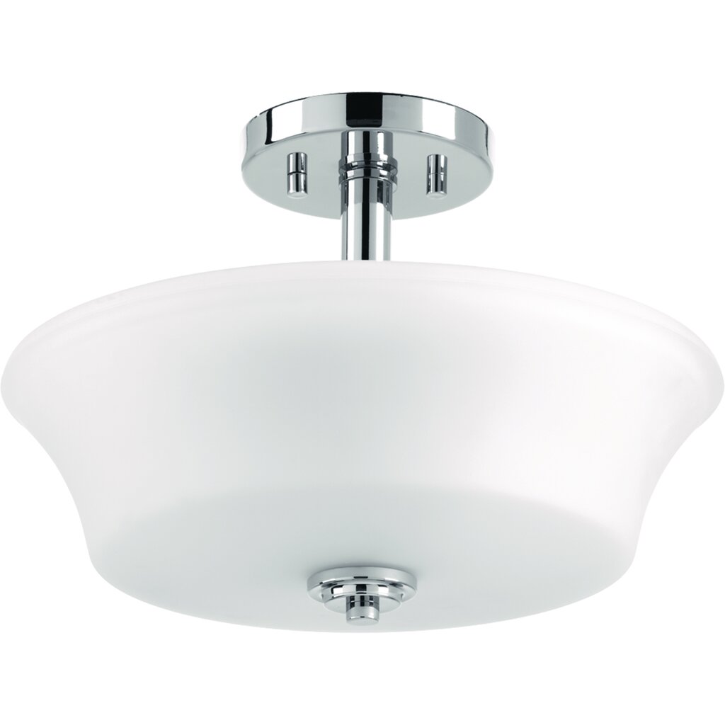 Progress Lighting P3644-15 Fixture Two-light semi-flush convertible