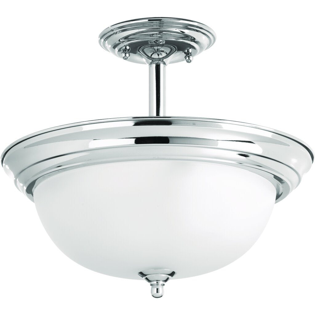 Progress Lighting P3927-15ET Fixture Two-light semi-flush/convertible