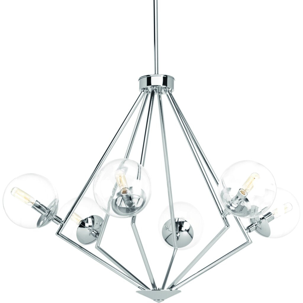 Progress Lighting P4756-15 Chandelier Fixture Giving a nod to the