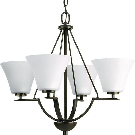 Progress Lighting P4622-20W Chandelier Fixture Four-light chandelier