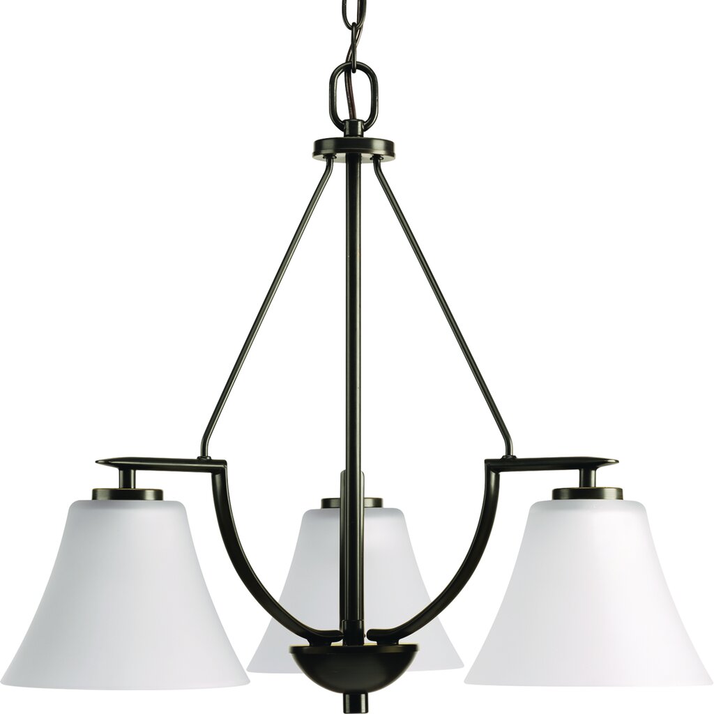 Progress Lighting P4621-20W Chandelier Fixture Three-light chandelier