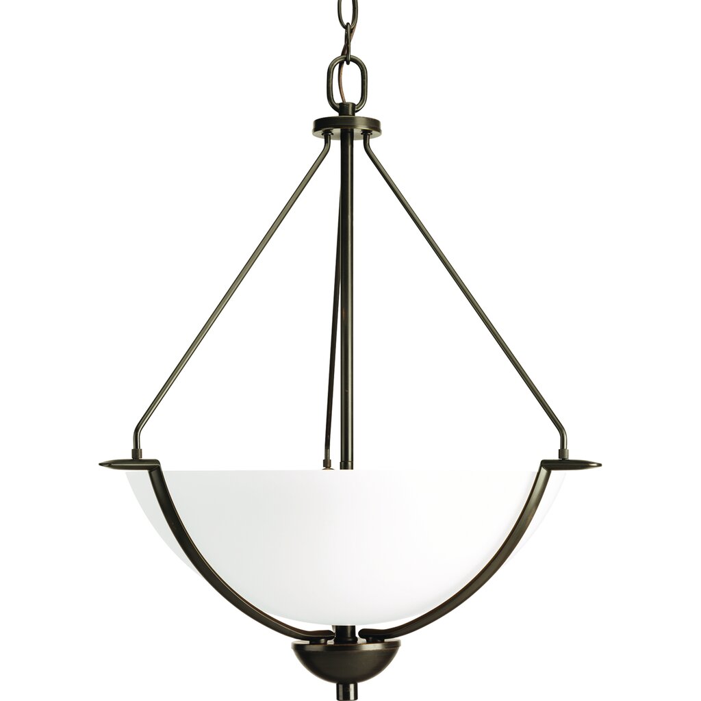 Progress Lighting P3912-20W Pendant Fixture Three-light inverted