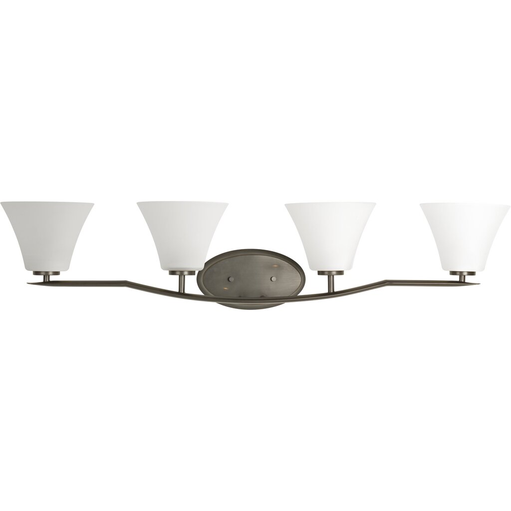 Progress Lighting P2007-20W Bath Fixture Four-light bath finished in