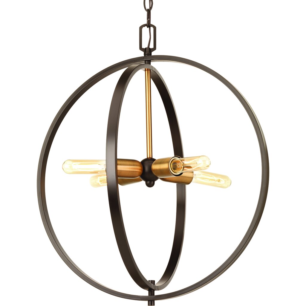 Progress Lighting P5190-20 Pendant Fixture The four-light sphere