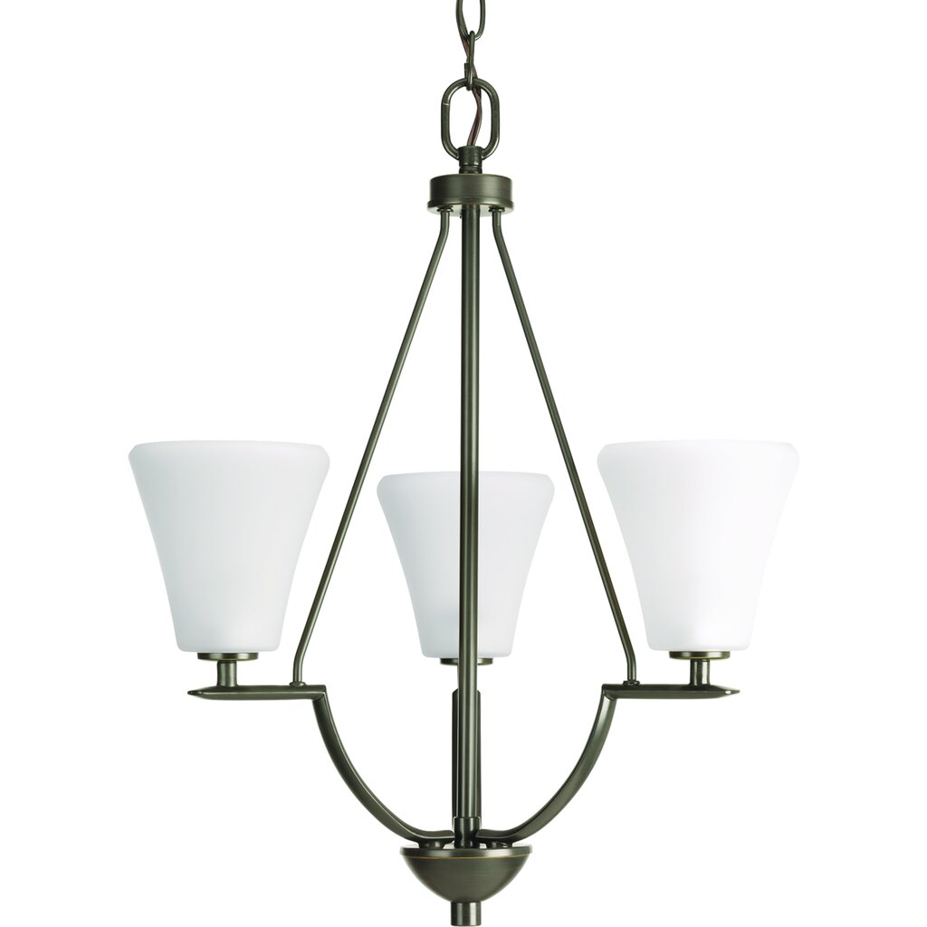 Progress Lighting P3821-20W Fixture Three-light chandelier/foyer with