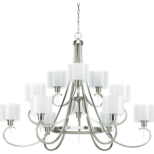 Progress Lighting P4725-09 Chandelier Fixture Twelve-light three-tier