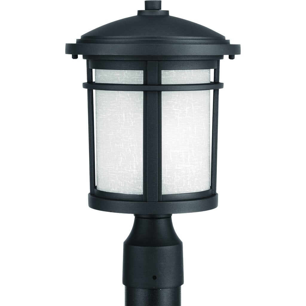 Progress Lighting P6424-3130K9 9W LED Fixture post lantern with etched