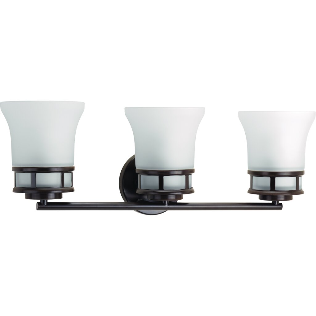 Progress Lighting P2148-20 Bath Fixture Three-light bath & vanity with
