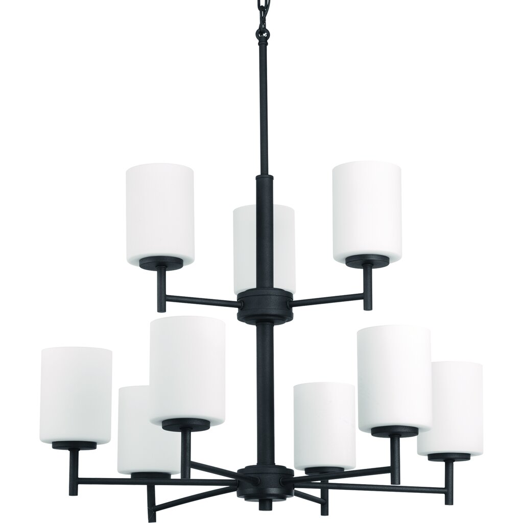 Progress Lighting P4726-31 Chandelier Fixture Nine-light two-tier