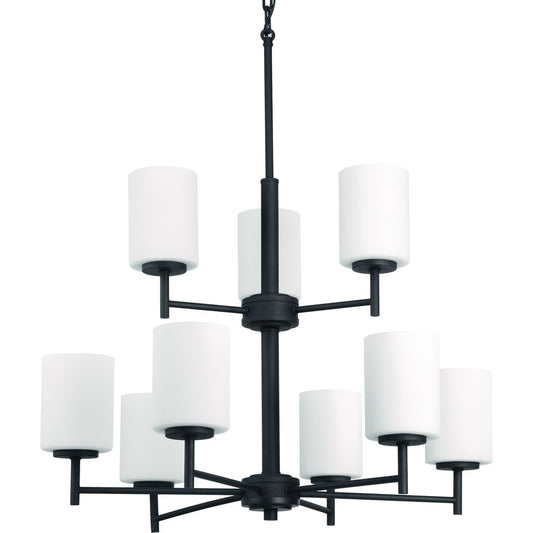 Progress Lighting P4726-31 Chandelier Fixture Nine-light two-tier