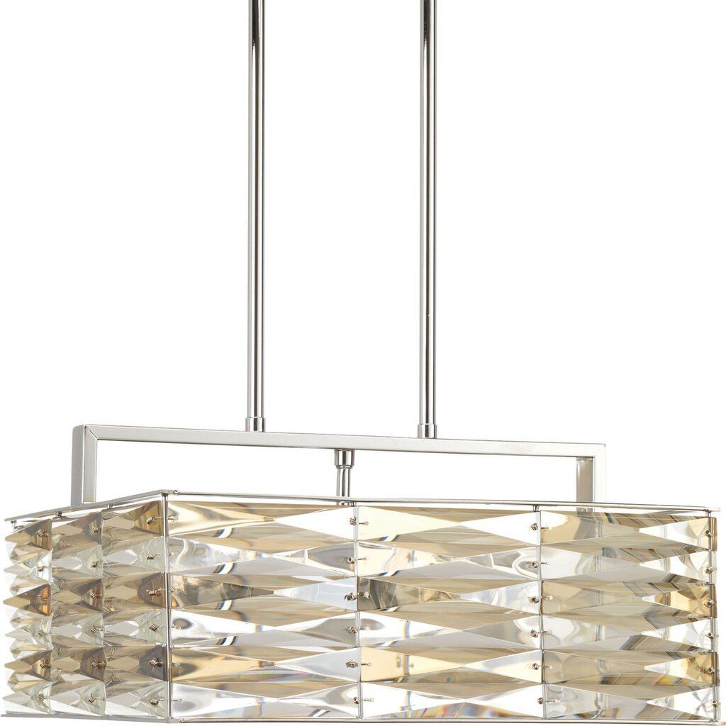 Progress Lighting P5154-15 Pendant Fixture With alternating clear and