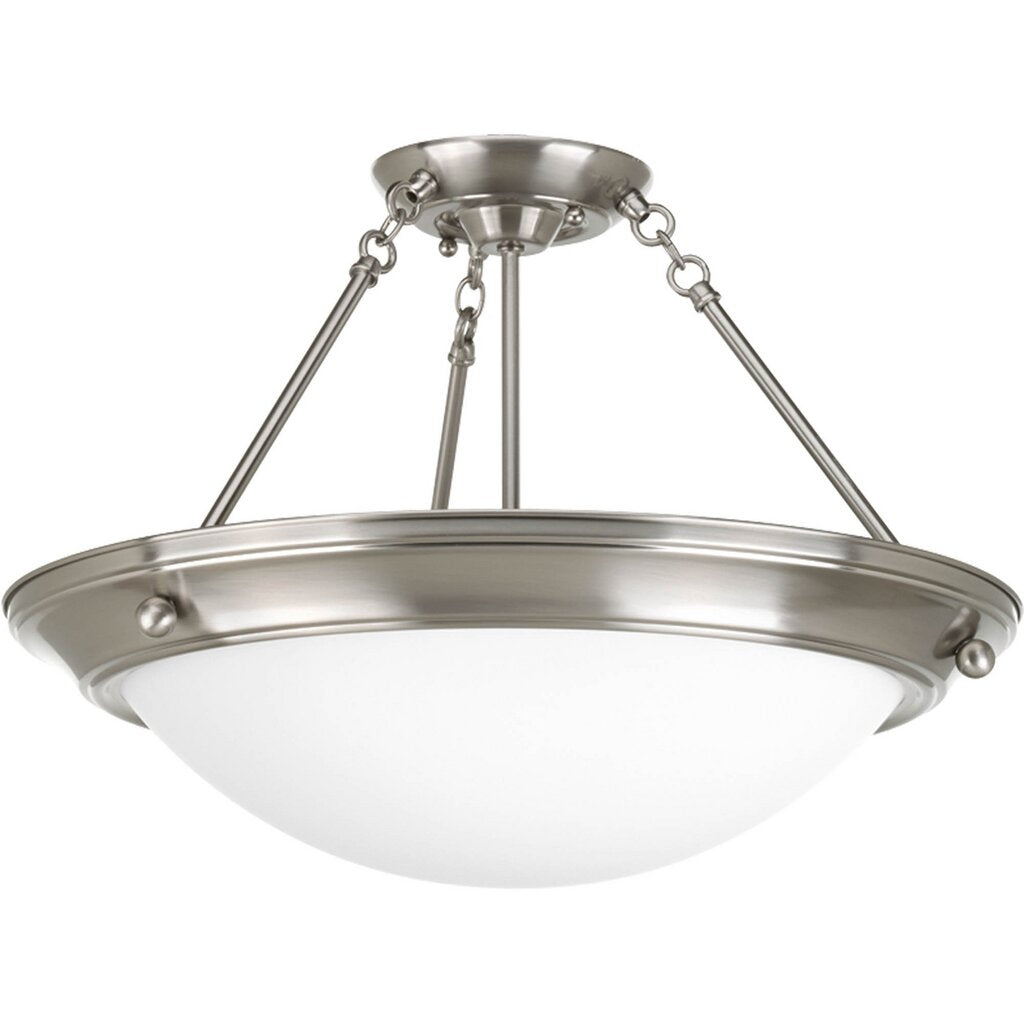 Progress Lighting P3569-09 Close-To-Ceiling Fixture Three-light 19-3/8