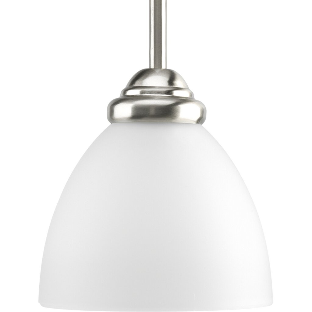 Progress Lighting P5131-09 Pendant Fixture One-light Brushed Nickel