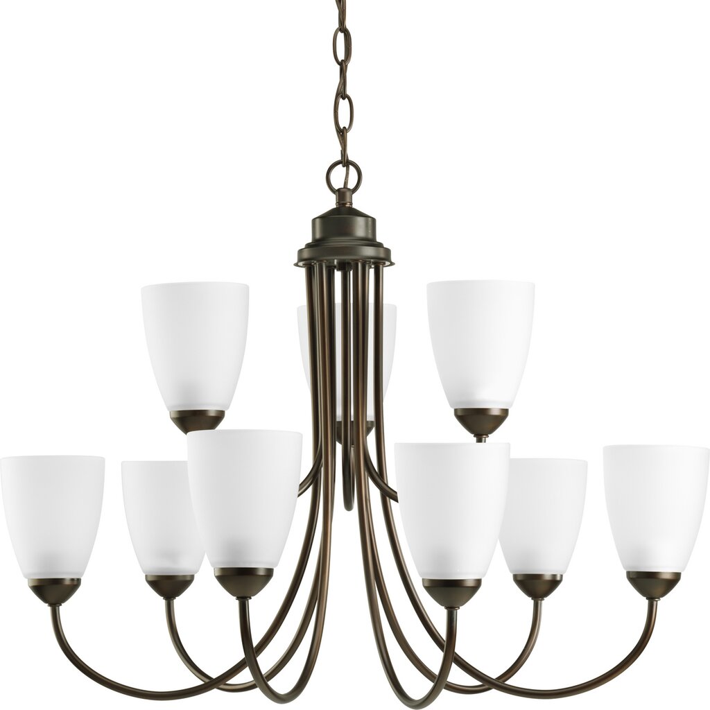 Progress Lighting P4627-20 Chandelier Fixture Nine-light two-tier