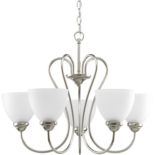 Progress Lighting P4666-09 Chandelier Fixture Five-light Brushed