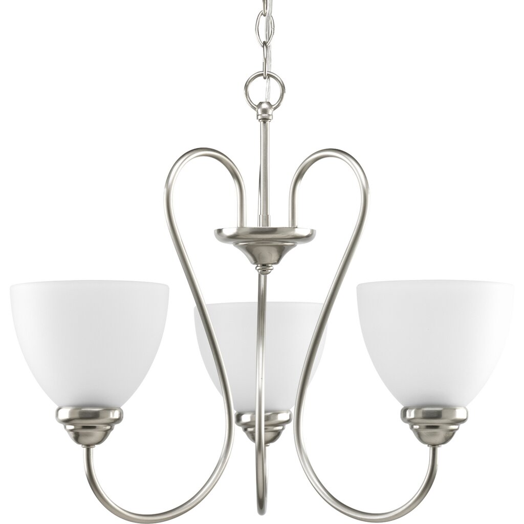 Progress Lighting P4664-09 Chandelier Fixture Three-light Brushed