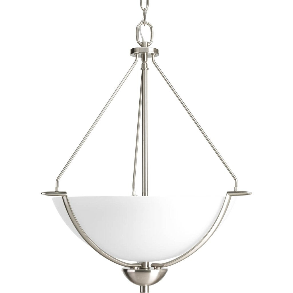 Progress Lighting P3912-09 Fixture Three-light inverted pendant. A