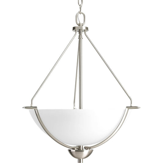 Progress Lighting P3912-09 Fixture Three-light inverted pendant. A