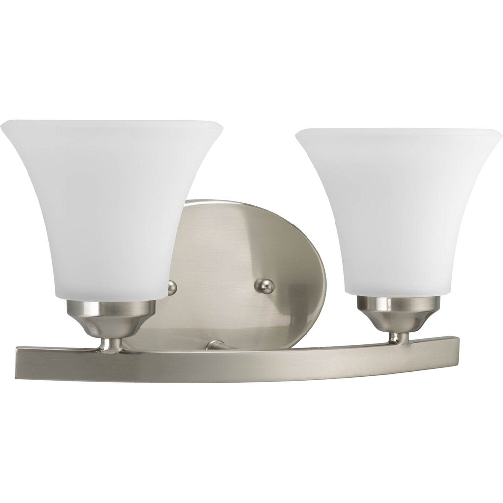 Progress Lighting P2009-09 Bath Fixture Adorn features a sweeping