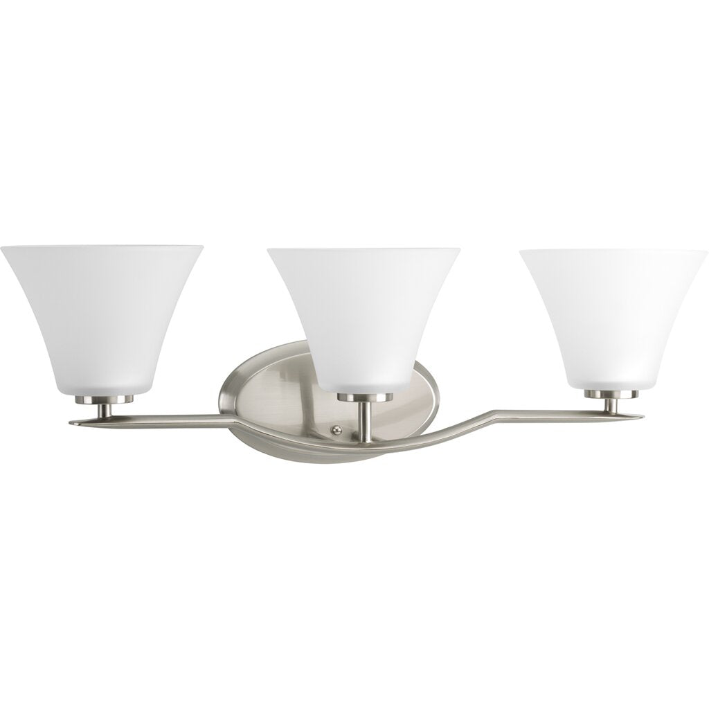 Progress Lighting P2006-09 Bath Fixture Three-light bath finished in