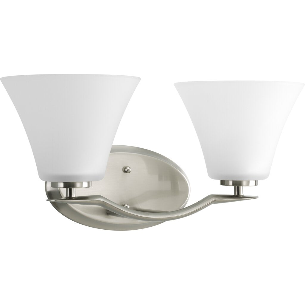 Progress Lighting P2005-09 Bath Fixture Two-light bath finished in