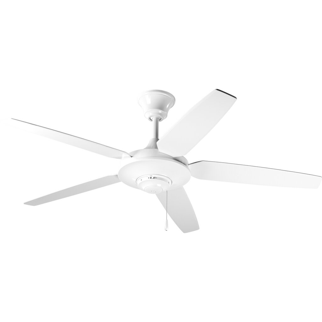 Progress Lighting P2530-30W 54 in five-blade fan with White blades and