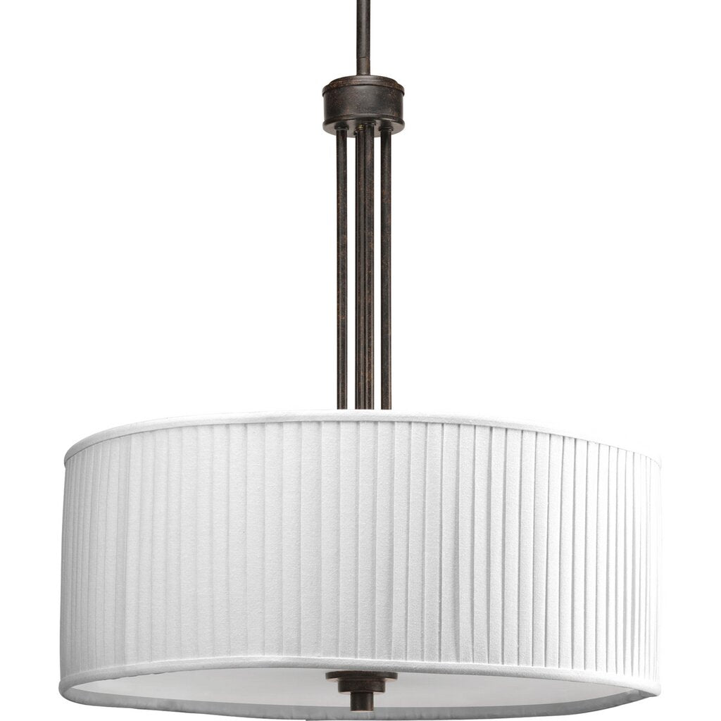 Progress Lighting P3909-84 Pendant Fixture Three-light - Stem Mount.