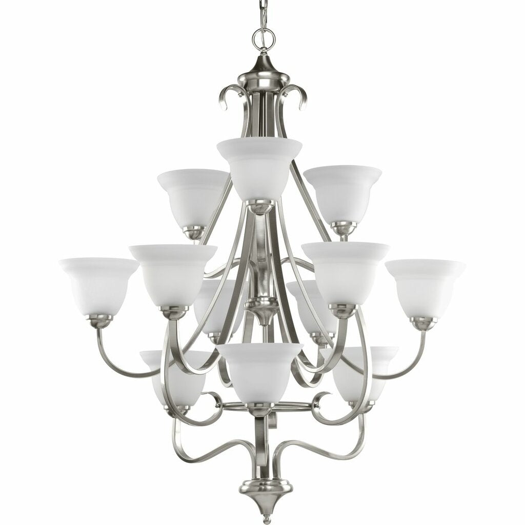 Progress Lighting P4419-09 Fixture Twelve-light three-tier chandelier