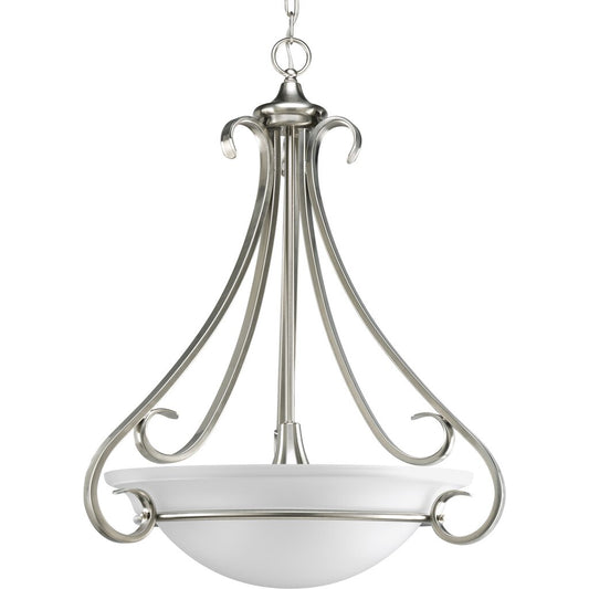 Progress Lighting P3847-09 Fixture Three-light inverted pendant with