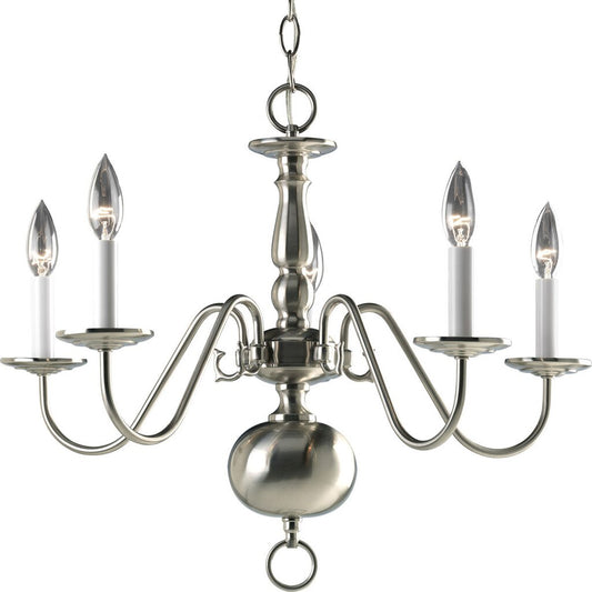 Progress Lighting P4355-09 Chandelier Fixture Five-light chandelier in