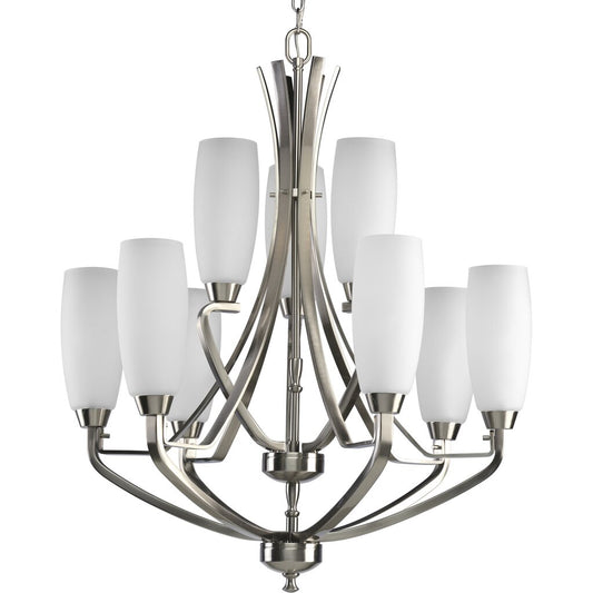 Progress Lighting P4439-09 Chandelier Fixture Nine-light two-tier