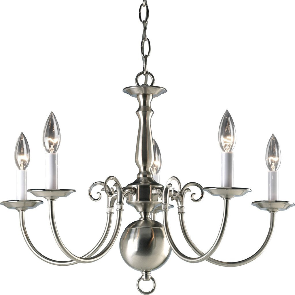 Progress Lighting P4346-09 Chandelier Fixture Five-light chandelier in