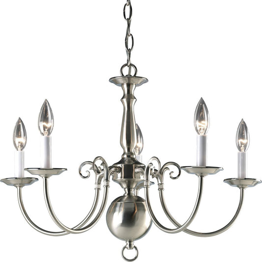 Progress Lighting P4346-09 Chandelier Fixture Five-light chandelier in
