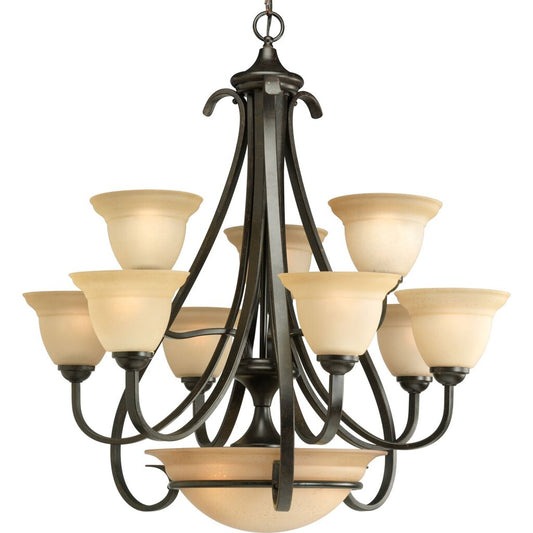 Progress Lighting P4418-77 Chandelier Fixture Elegantly formed
