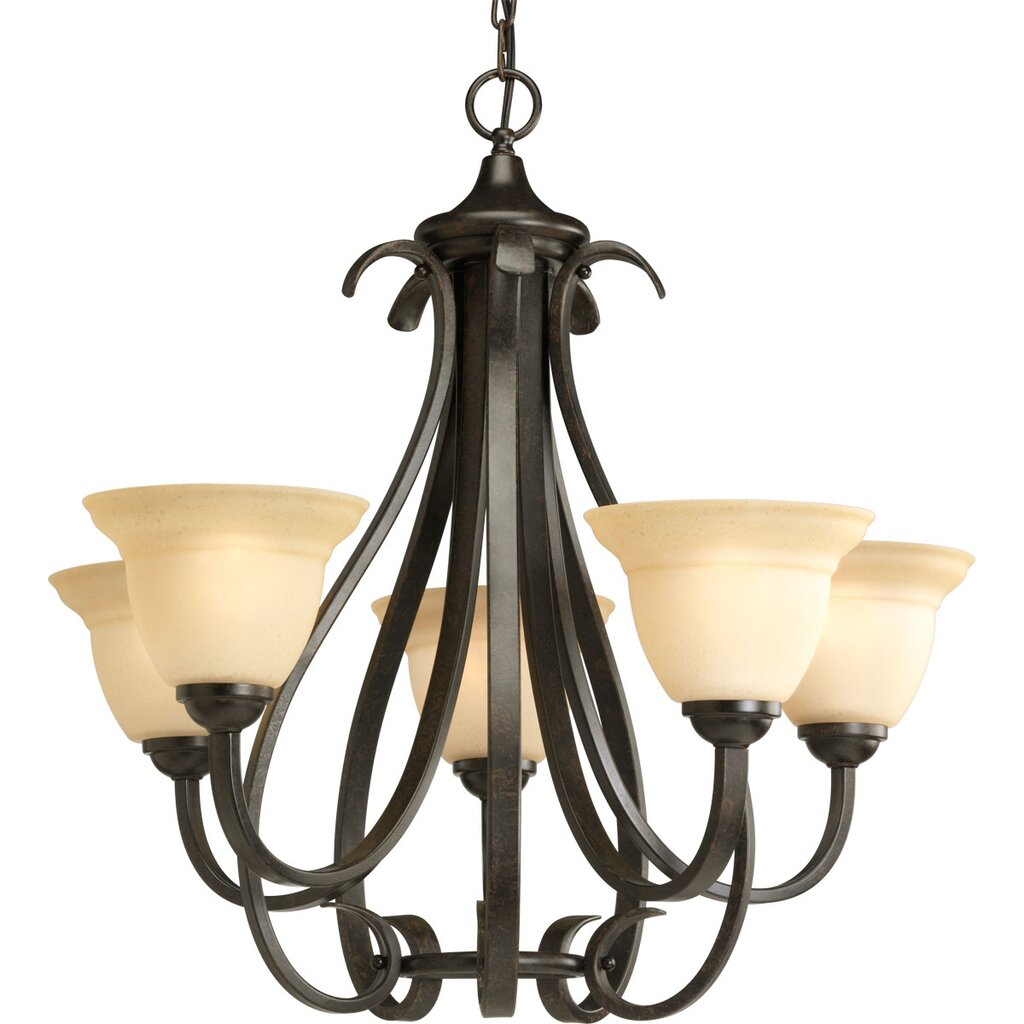 Progress Lighting P4416-77 Chandelier Fixture Elegantly formed